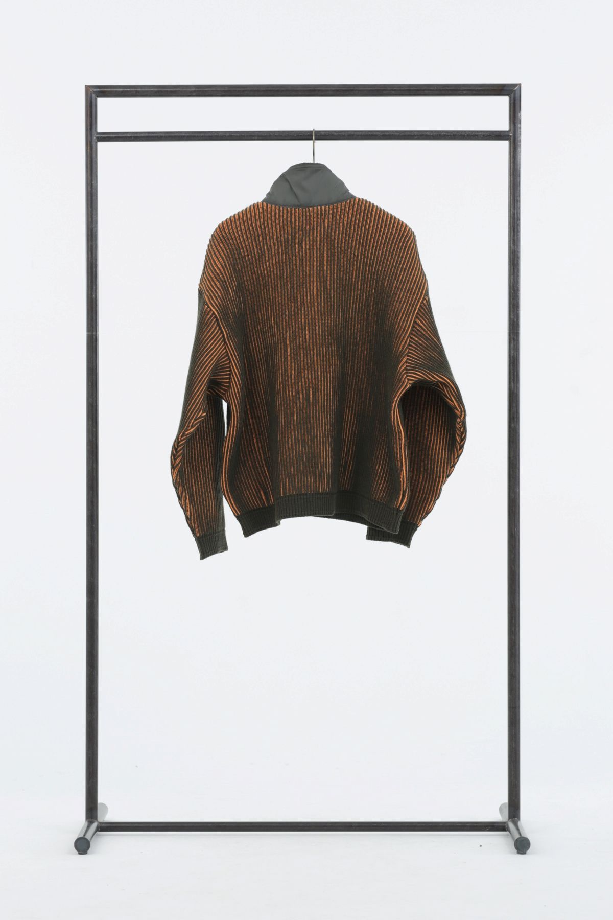 TUCK BORDER COMBI KNIT H/Z ハーフジップニット / KHA 【iroquois】