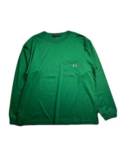 【予約品 8月10日(日) 締切 】POCKET L/S T CRY / ポケット ロングスリーブ Tシャツ / クリスタル グリーン
