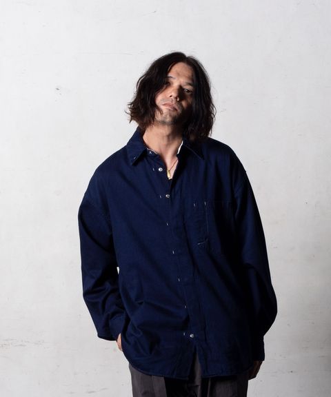【予約品10月20日(日）締め】 SOSIR / シャツ / ダークインディゴ．アイボリー×ネイビー