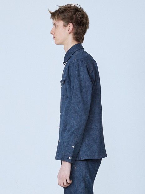 長袖 デニムシャツ インディコ5351
