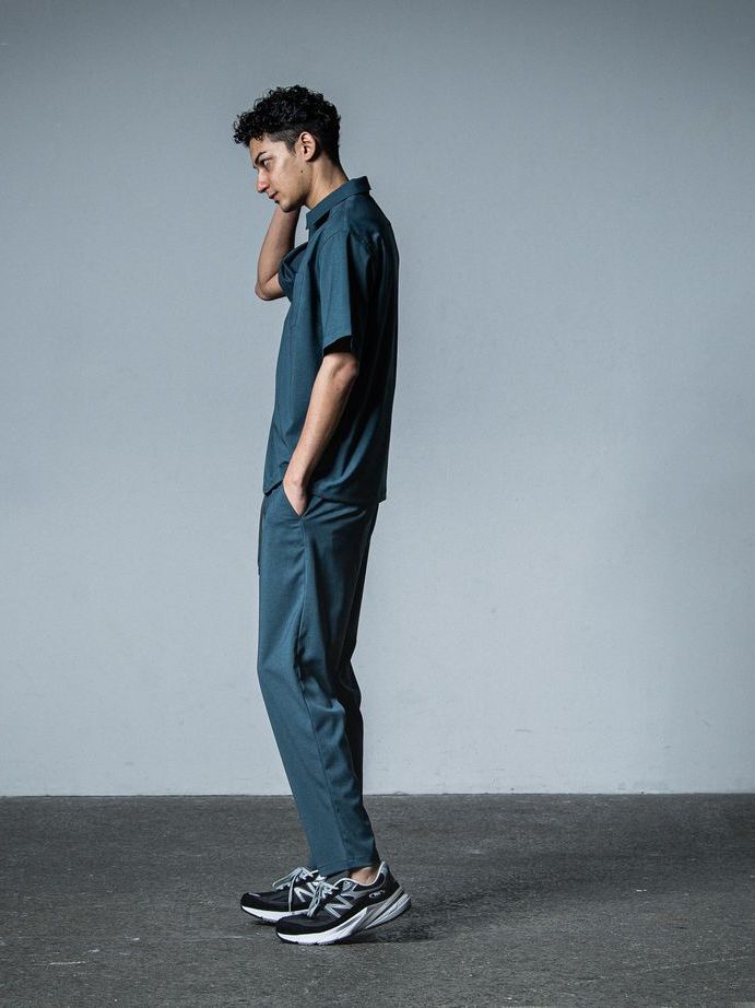 《予約品》 PULLOVER HALF SHIRT  / ハーフジップシャツ / グリーン