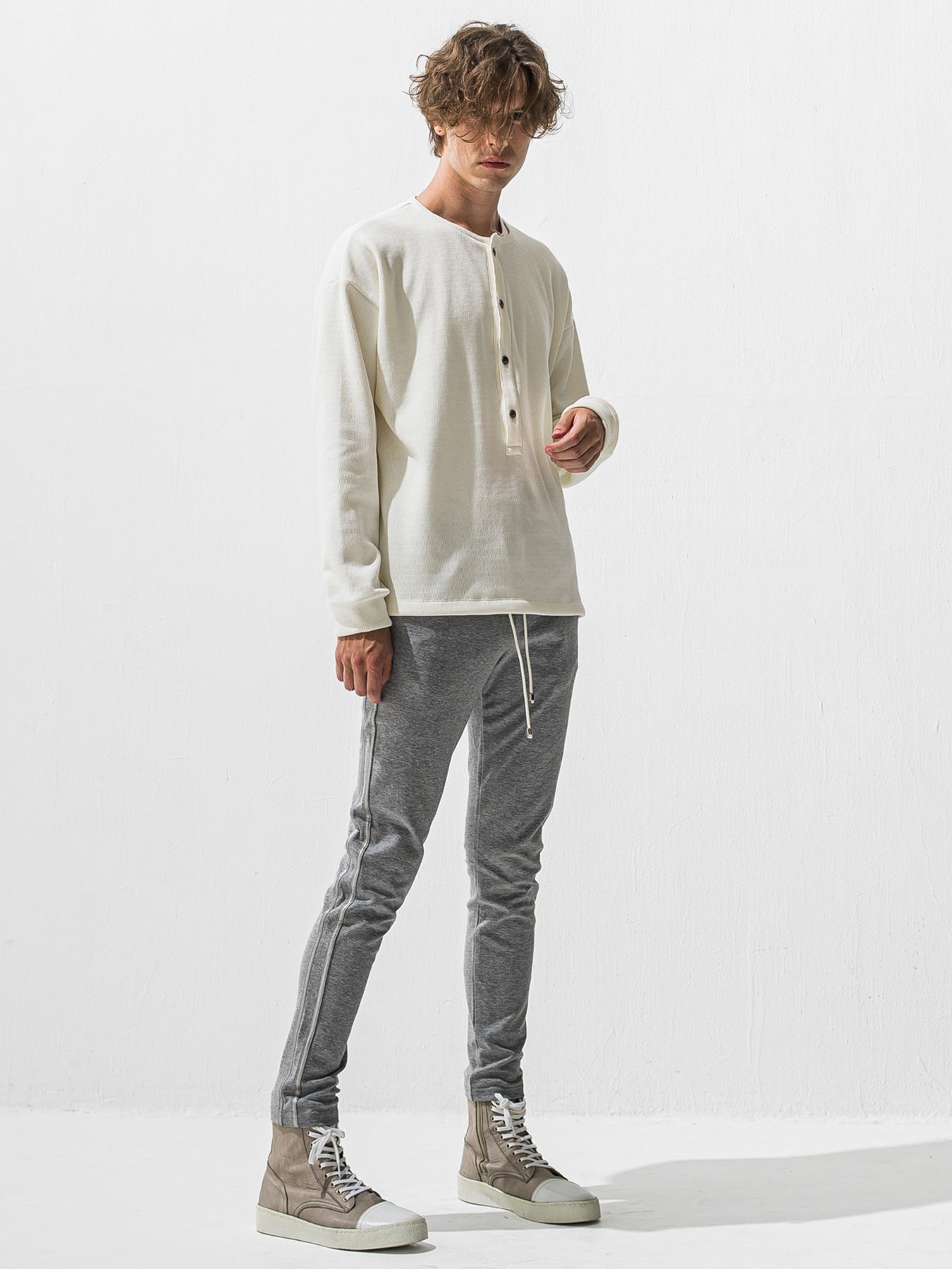 【予約品 9月6日(日) 締切】BLIND LINE PT / ラインパンツ / グレー×シルバー
