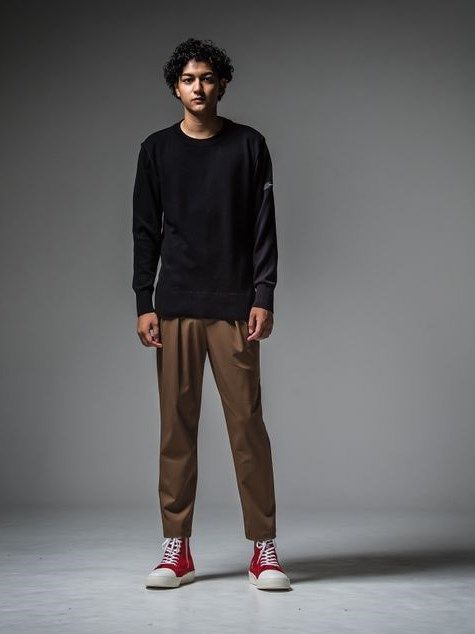 PAT WIDE EASY PANTS / イージーパンツ / ブラウン 【RESOUND CLOTHING】