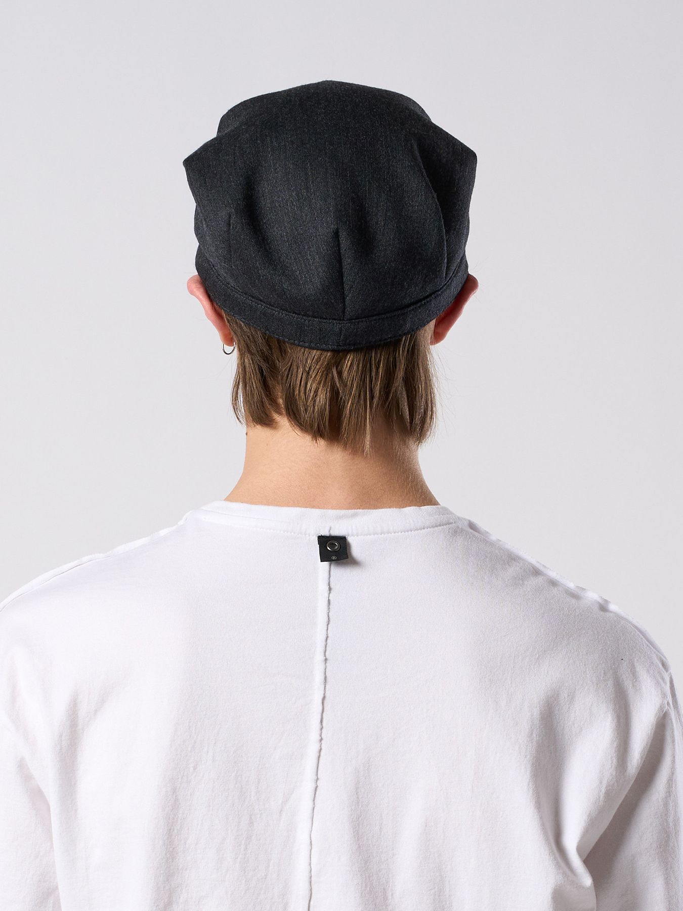 【予約品 4月19日(日) 18時締切】venetian stripe engineer cap / ヴェネツィアン ストライプ エンジニアキャップ / チャコール