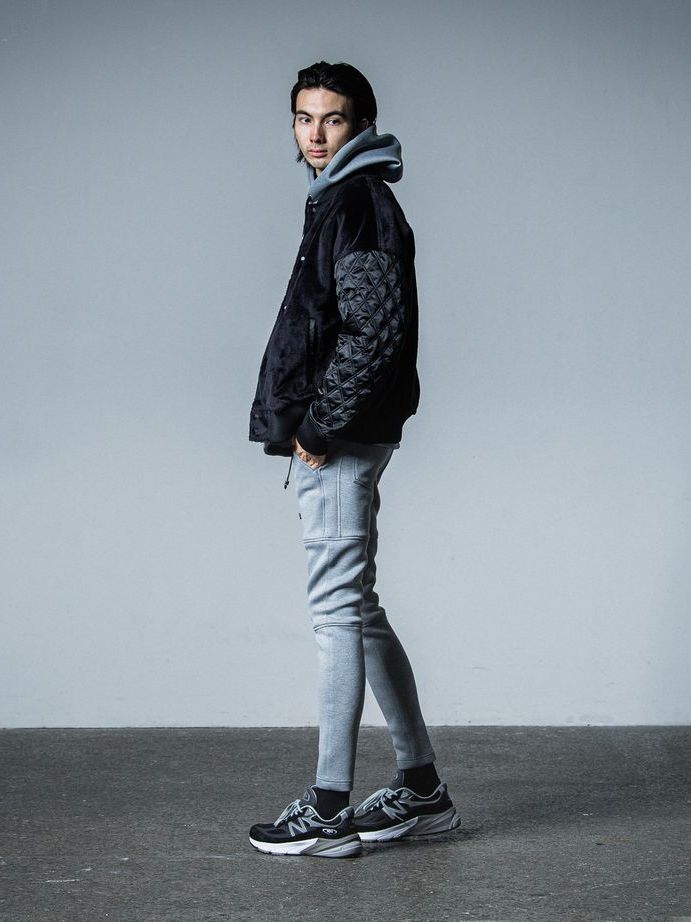 《予約品》 BOA OVER  VARSITY JACKET  / ボアスタジャン / ブラック