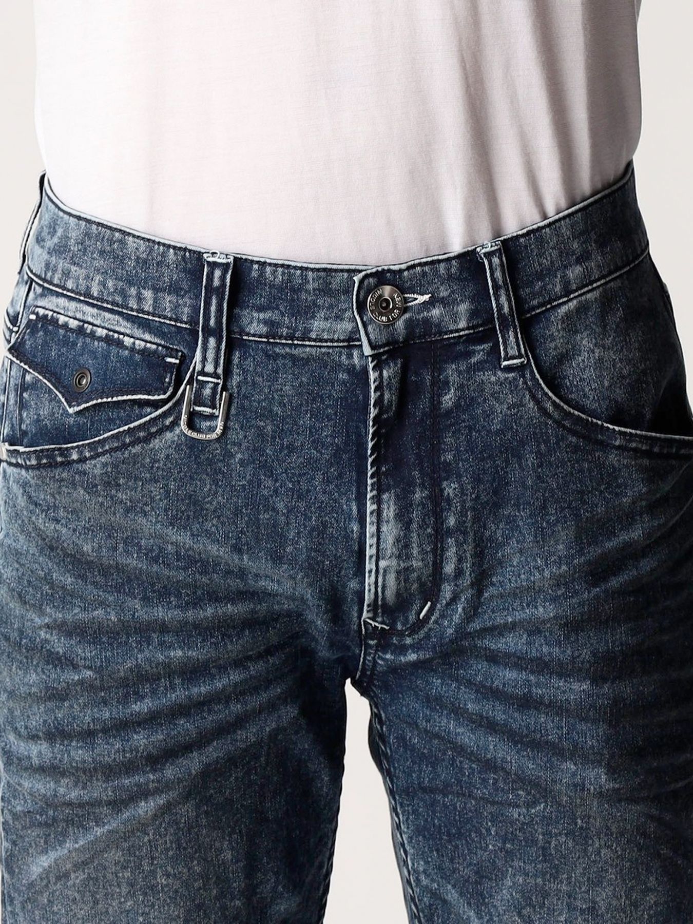 8分丈アラカルト5ポケットパンツ / ネイビー【NICOLE CLUB FOR MEN】