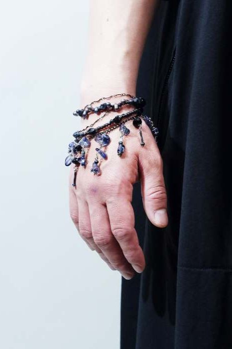 不知火 シラヌイ Bracelet  / BLACK 【Ranunculus】