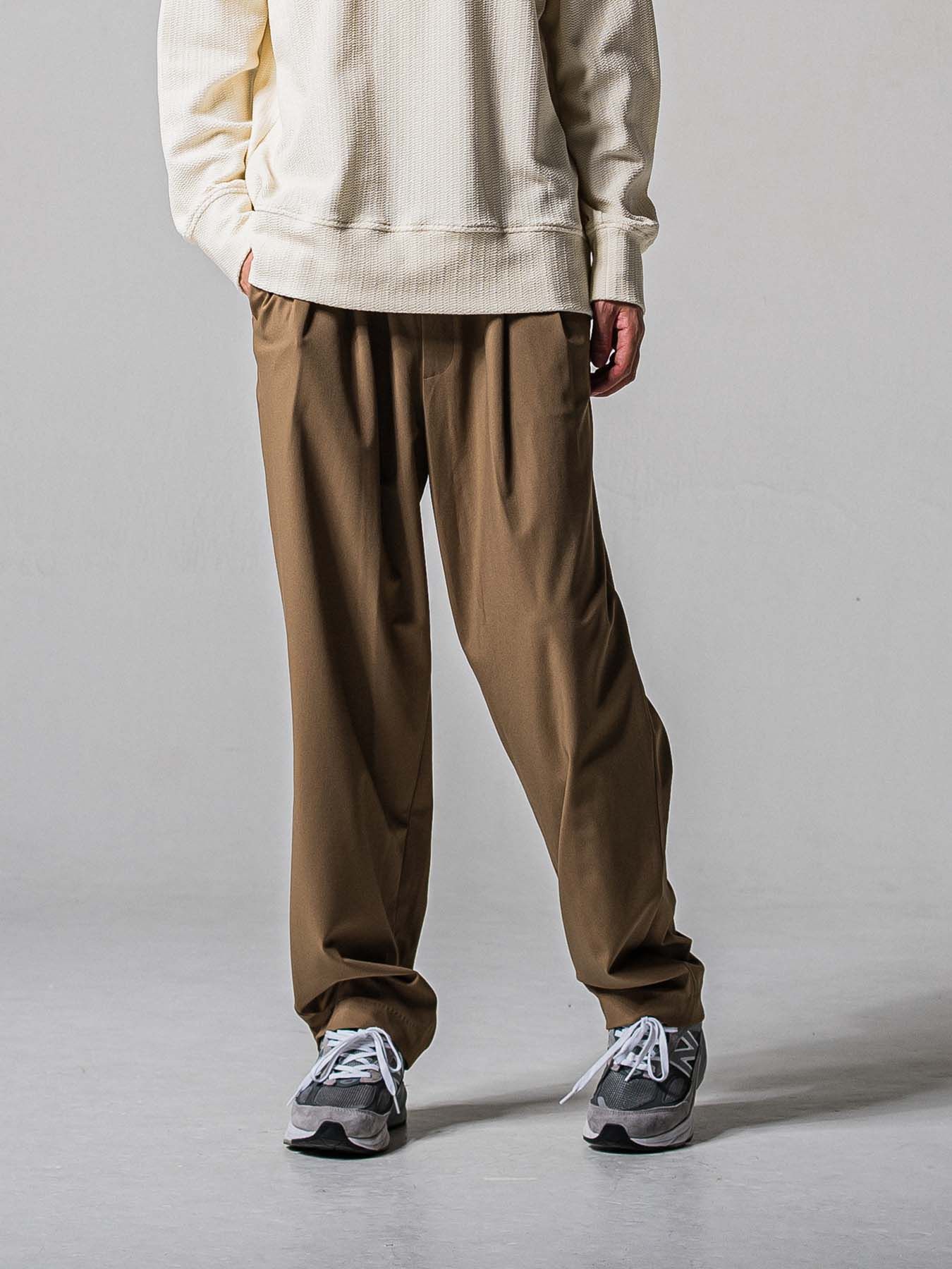 【予約品 11月16日(日) 締切】BEN PANTS / ワイドルーズパンツ / ベージュ