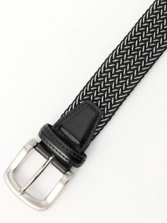 ゴムメッシュベルト / ブラック 【NICOLE CLUB FOR MEN】