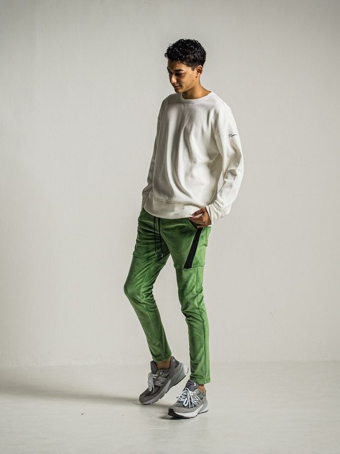 《予約9月1日18時締め》 velours TYLER PANTS  / 真冬仕様タイラーパンツ / グリーン