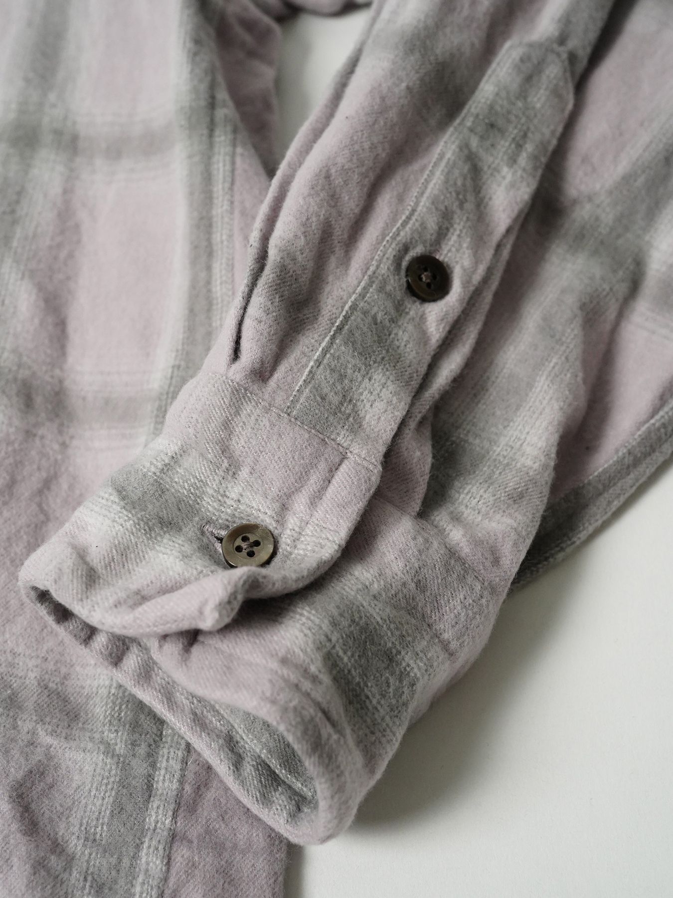 【予約品 7月5日(日) 締切】HAZE FLANNELSHIRTS / フランネルチェックシャツ / ピンク