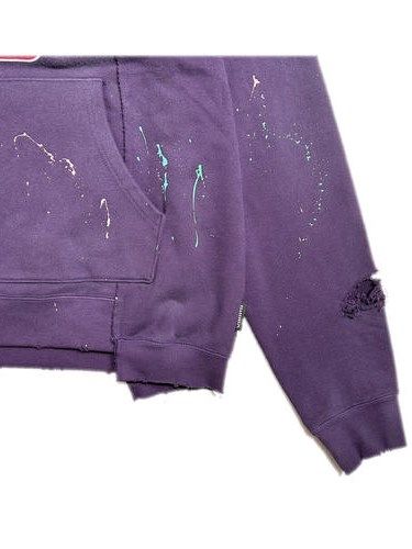 《予約品8月31日 23時55分締め》 COLLEGE HOODIE A / パーカー / パープル 【roarguns 】 2024年2月入荷予定