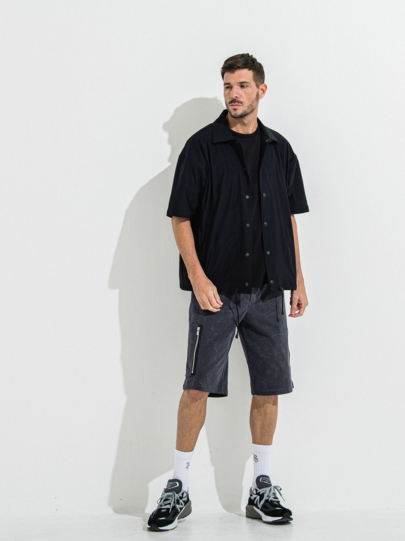【予約品 】DAVID CARGO HALF PANTS / デヴィッドカーゴハーフパンツ / ヴィンテージブラック
