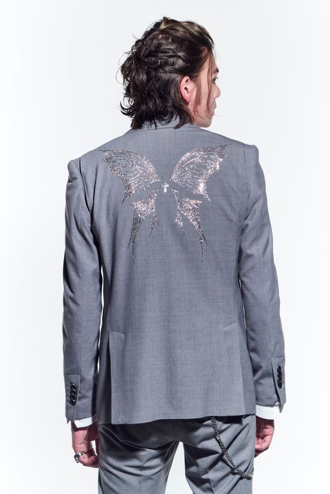 《予約品》 Jacket JetSWAROFSKY テーラードジャケット TWS-Stretch / Grey 【kiryuyrik】 1月入荷予定