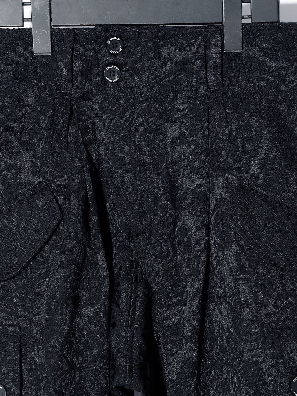 【予約完売】 JACQUARD TAPERED RIDING PT / ジャガードパンツ / BLACK