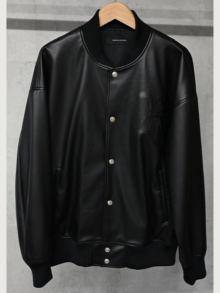 RESOUND CLOTHING - 《予約9月1日18時締め》 leather Varsity