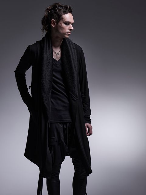 【予約品 7月13日(日) 締切】Wrap Cardigan / ラップカーディガン / ブラック