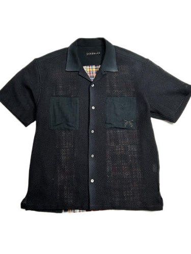 《予約品8月31日 23時55分締め》 BACK CHECK SH A / チェックシャツ / ブラック 【roarguns 】 2024年3月入荷予定