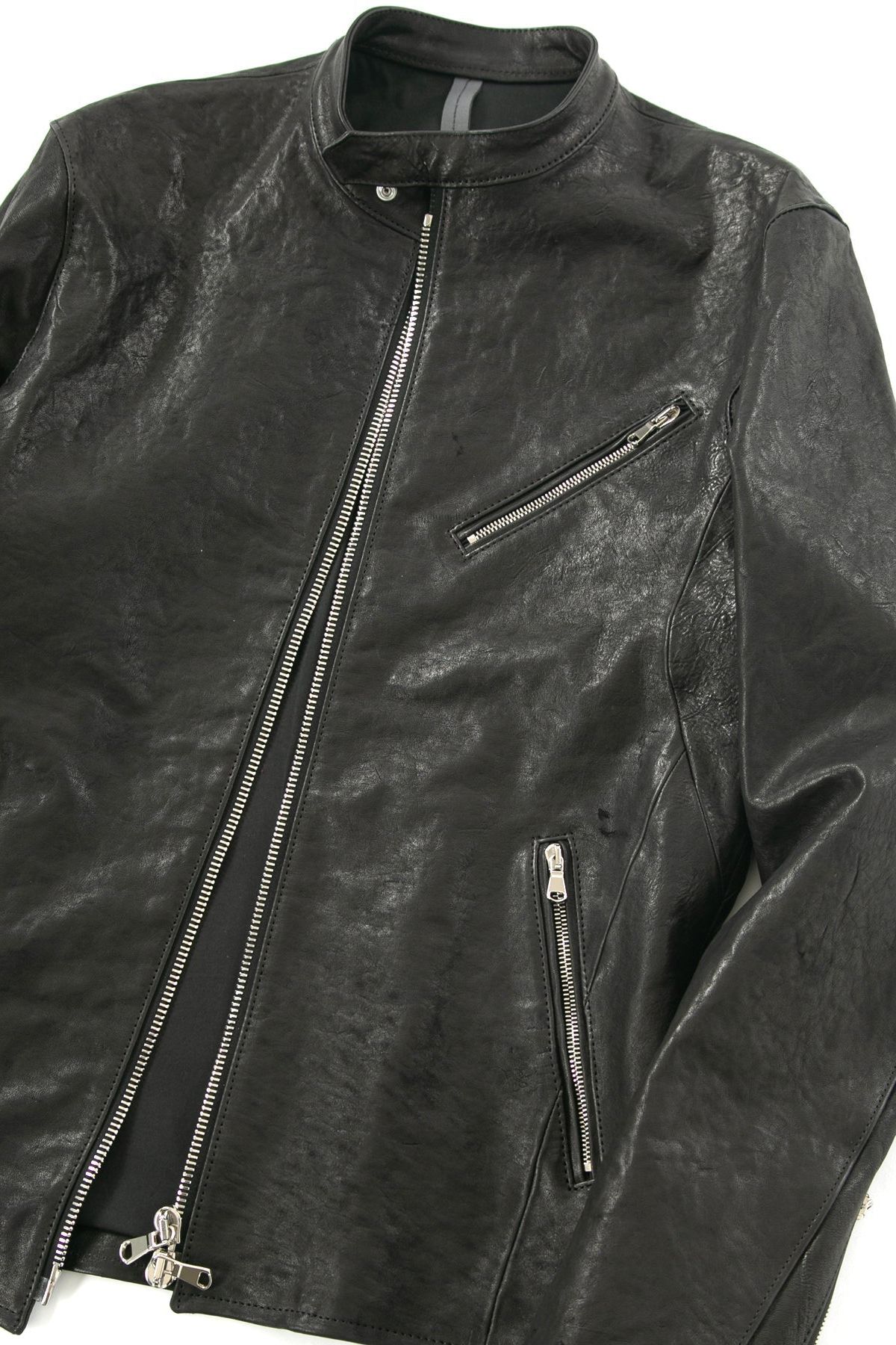 《予約》 SLATER Pit Vegitable Full Tanned Shrinked Horse hide Blouson / ブラック 【STRUM】 3月下旬~4月頃入荷予定