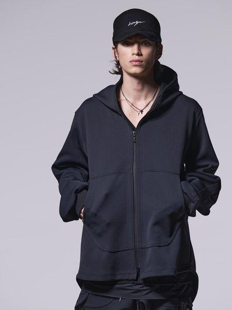 《予約品》 Line Hoodie / ラインパーカー / ブラック