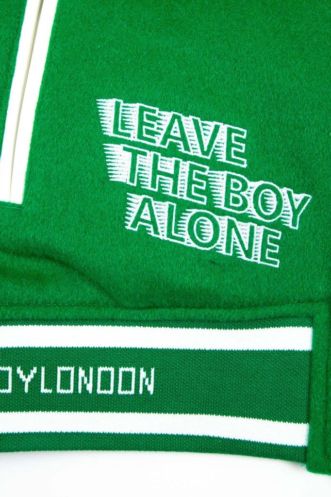 オーバーサイズ スタジアム ジャケット / グリーン 【BOY LONDON】