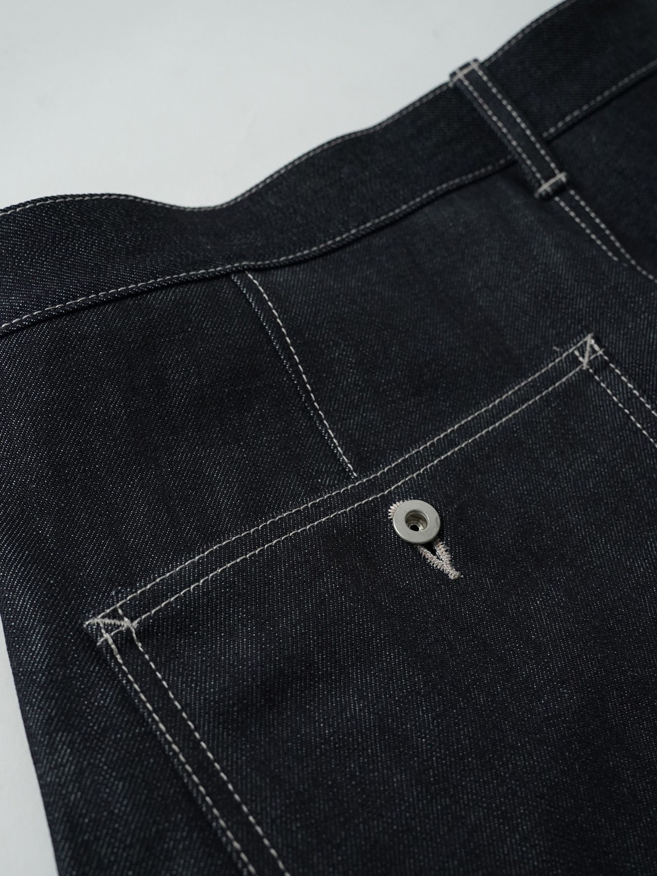 【予約品 5月6日(水) 締切】USN-DENIMTROUSERS / デニムミリタリーパンツ / インディゴ × 生成りステッチ