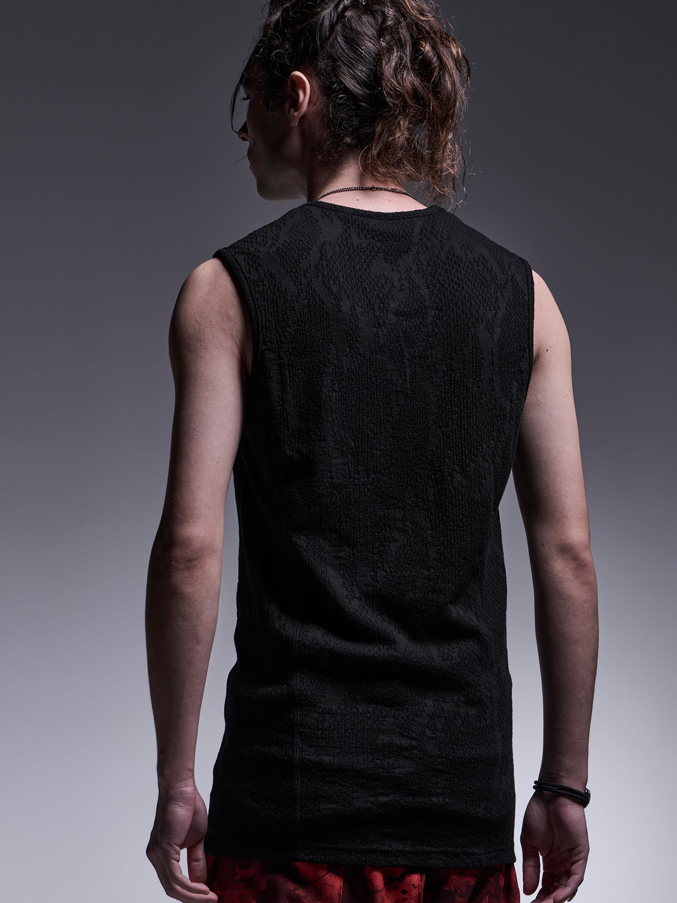 【予約品 7月13日(日) 締切】Henley Tank Top / ヘンリーネック タンクトップ / ブラック