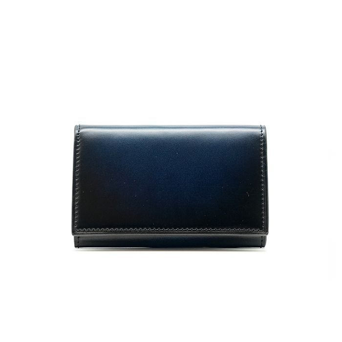 コードバン 名刺入れ 25枚収納YAC161 Blue 【 yuhaku】