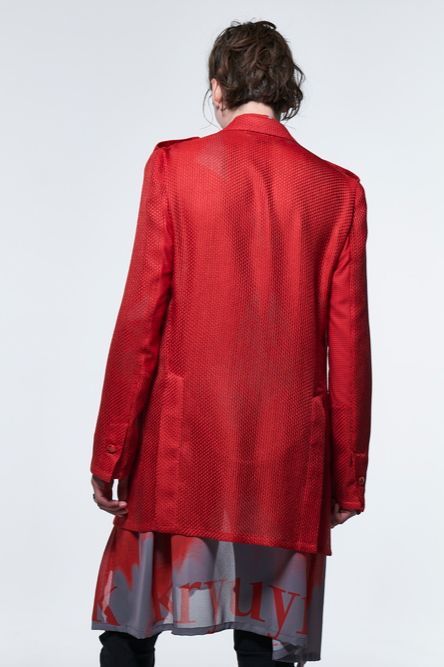 《予約品》 UnconPeackedJacket / レッド 【kiryuyrik】 2023年5月以降入荷予定