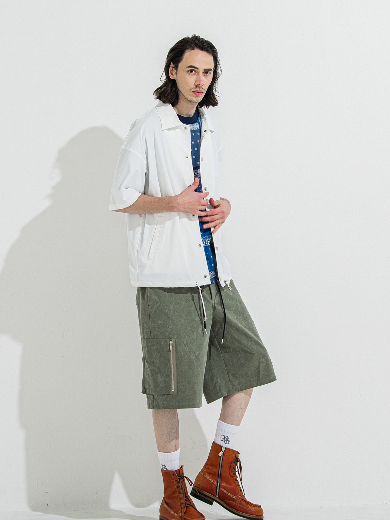 【予約品 】BANDANA OVER TEE / バンダナオーバーサイズTシャツ / ネイビー