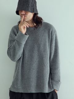 【予約品 】FORMKNIT / ニット / 杢グレー