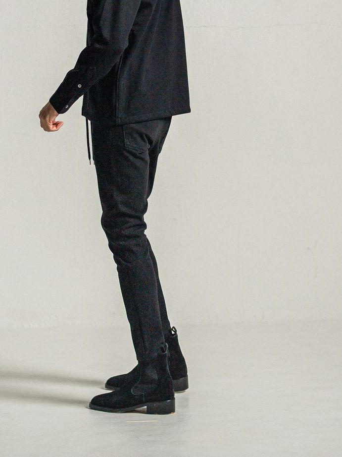 《予約9月1日18時締め》 MICK DENIM JERSEY  / ジャージデニム / ブラック