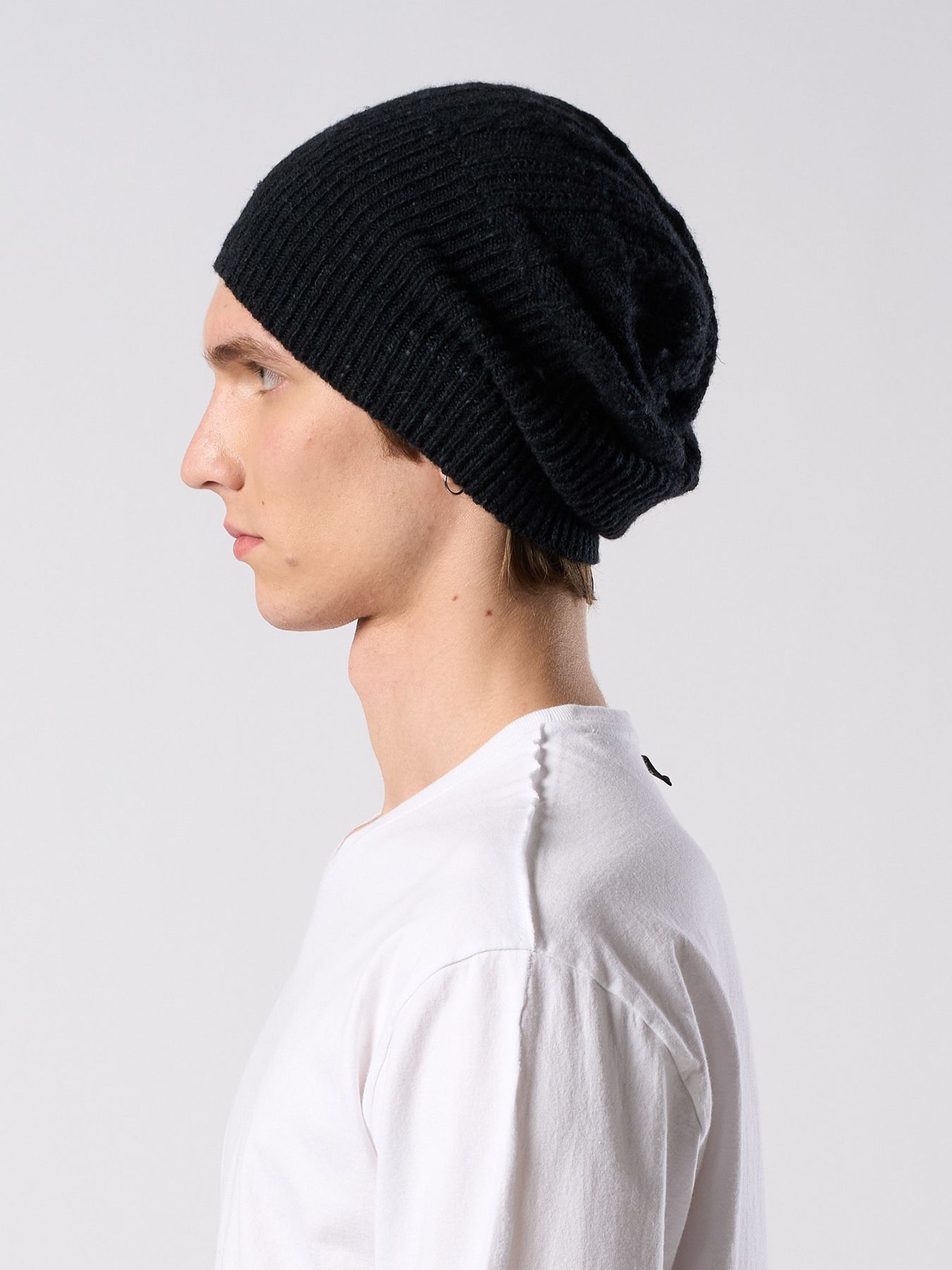 【予約品 4月19日(日) 18時締切】lomond×powder multi kint cap / ウール ニットキャップ / ブラック