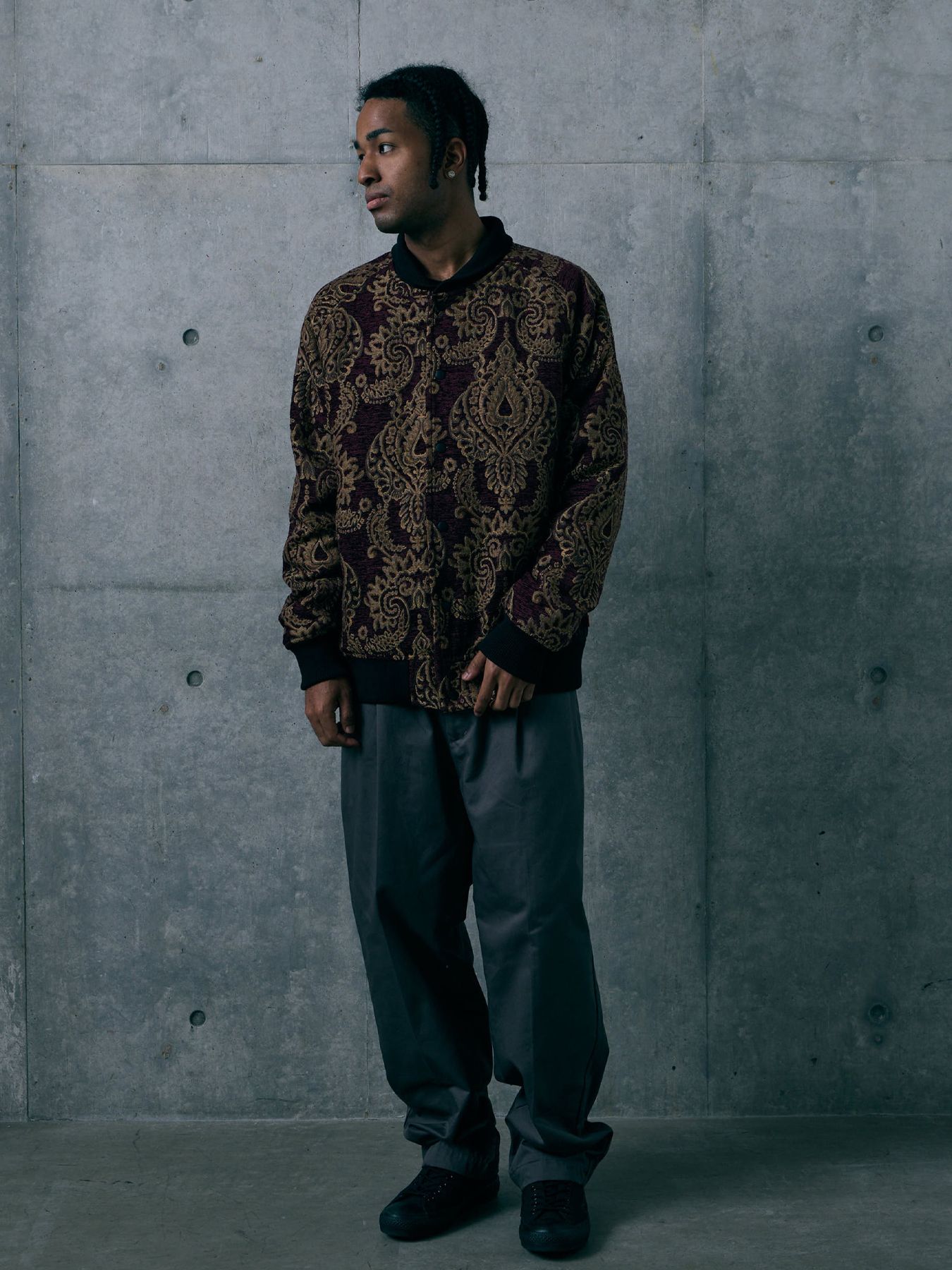 REGALIA JKT / ジャガードブルゾン / BURGUNDY
