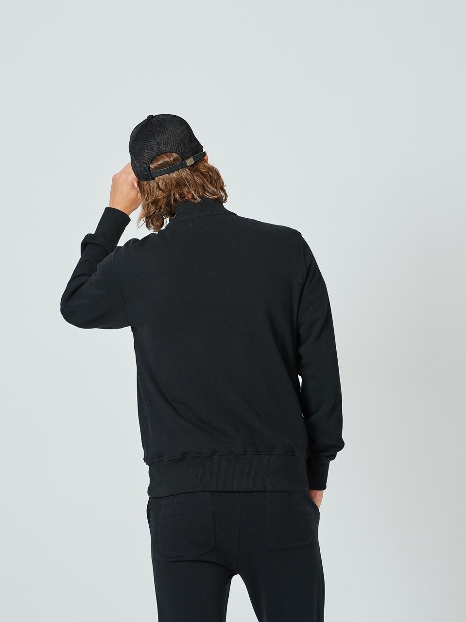 (予約品2023年10月19日18時締め) Sweat Varsity Jacket / スウェットスタジャン / ブラック