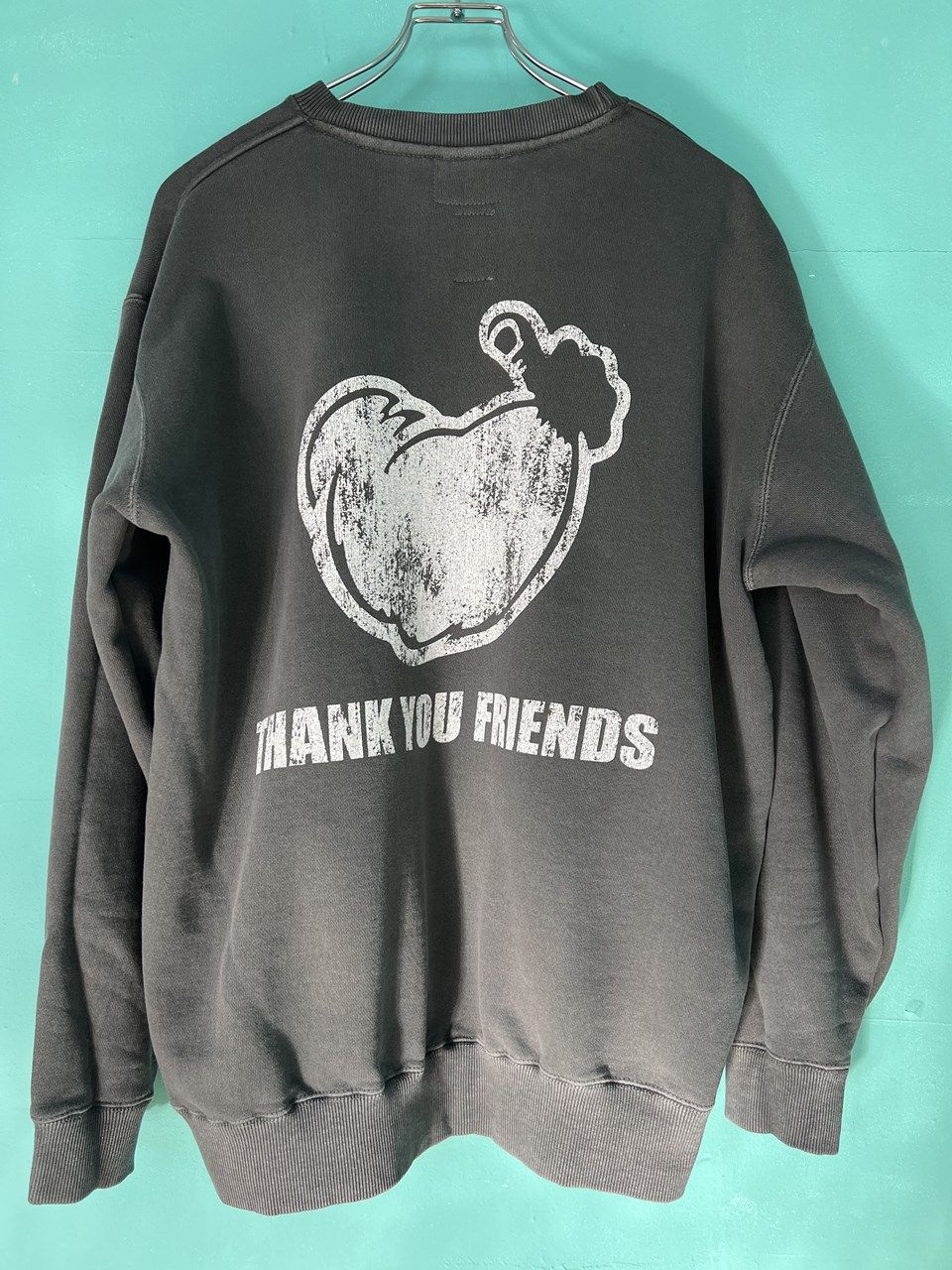 vintage style sweat shirts / ブラック  【M×TPC】