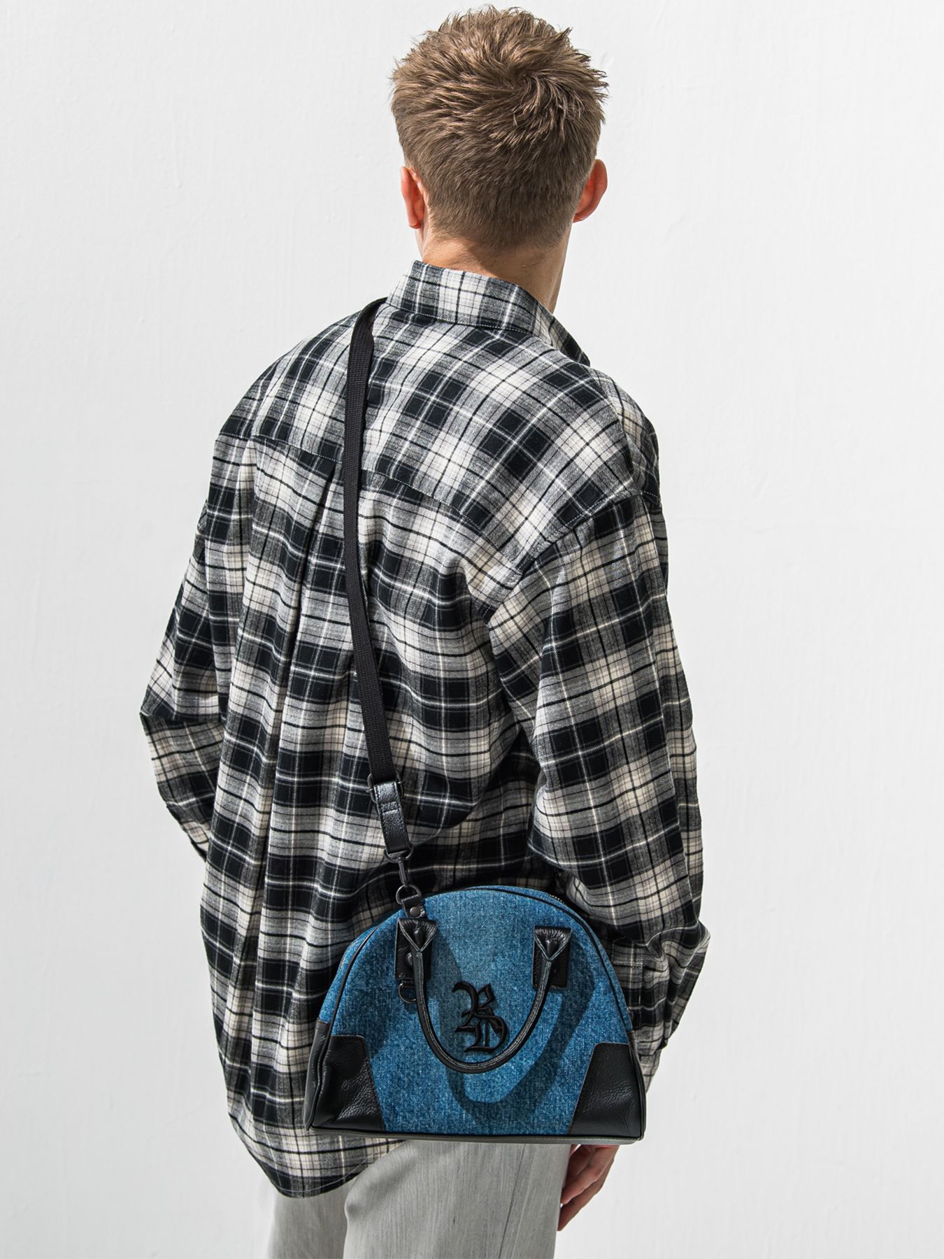 【予約品 9月6日(日) 締切】DECADEコラボ DENIM MINI BOSTON BAG / デニムボストンバッグ / デニム