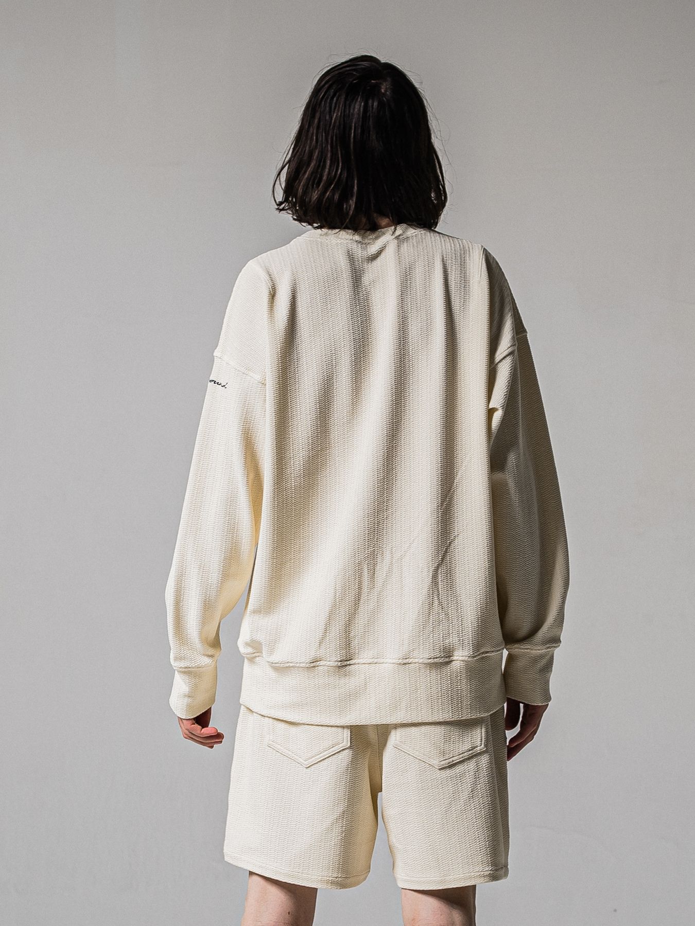 【予約品 11月16日(日) 締切】BLISTER TRAINER / ブリスターニット トレーナー  / オフ