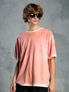 【予約品 1月25日(日) 締切】back-spray dye S/S / バックスプレー加工 ショートスリーブ / フェードオレンジ