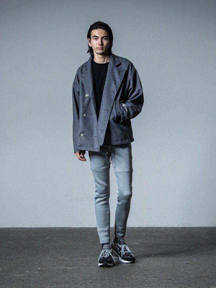 《予約品》 MELTON OVER PCOAT / コートジャケット / グレー