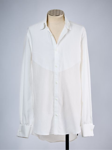 【予約品】《Costume Line》Back Satin W-Cuffs Shirt / ダブルカフスシャツ / ホワイト