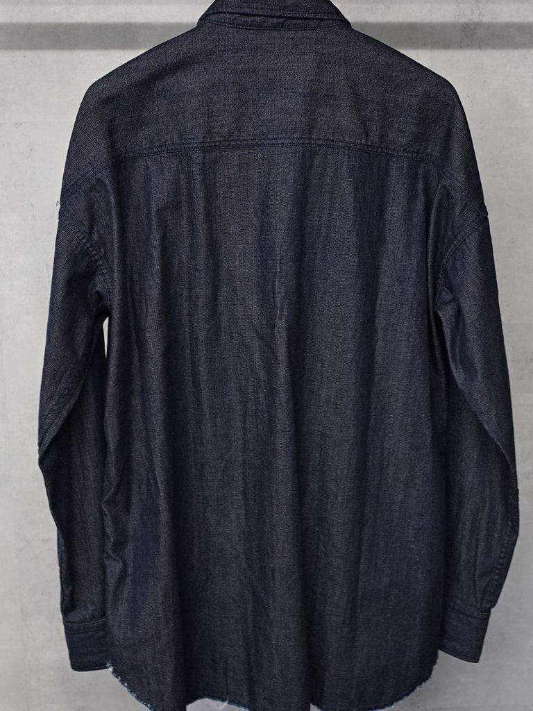 《予約》 OVER DENIM shirts / デニムシャツ / インディゴワンウォッシュ
