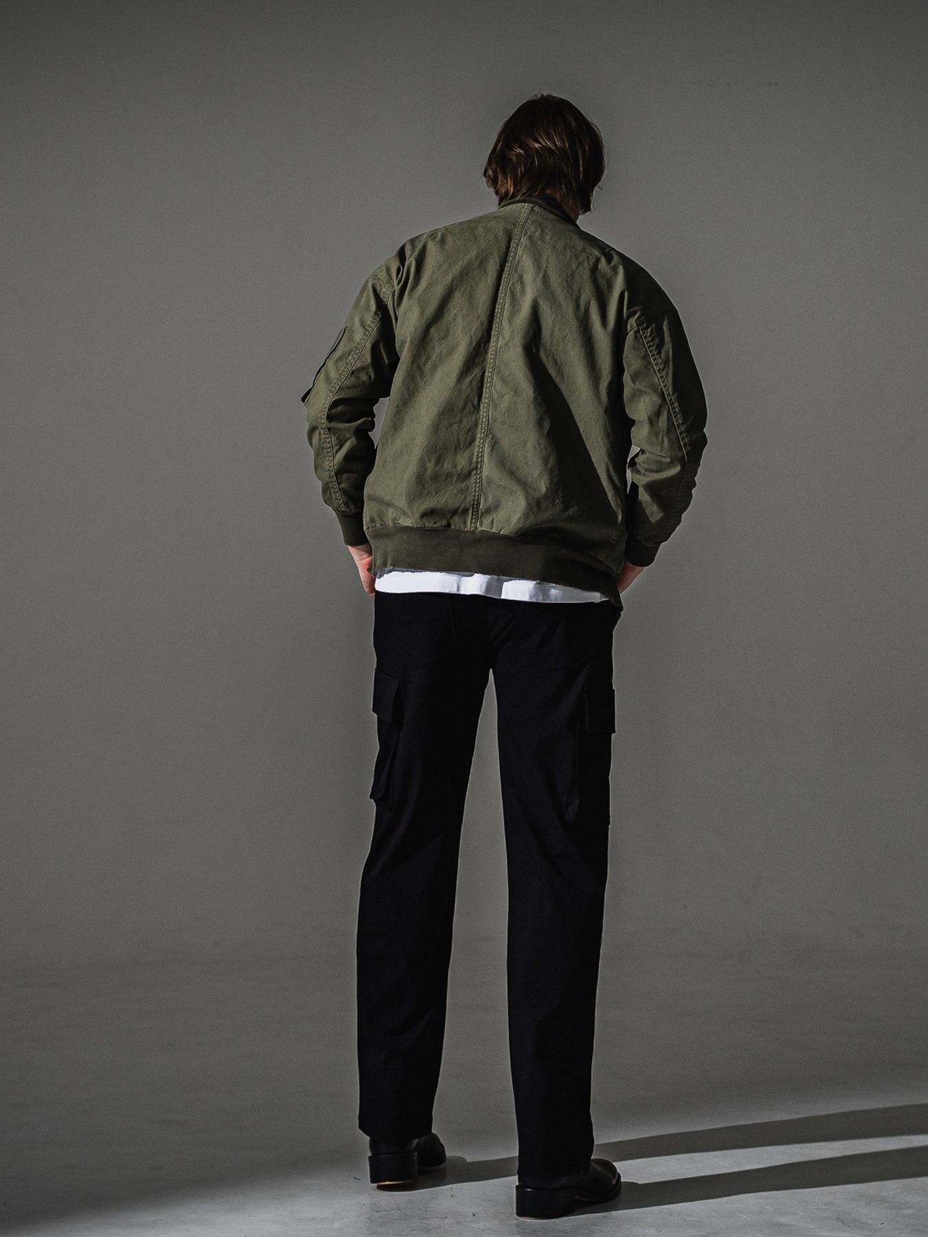 【予約品】HEAD cargo / ワンタック カーゴパンツ / ブラック