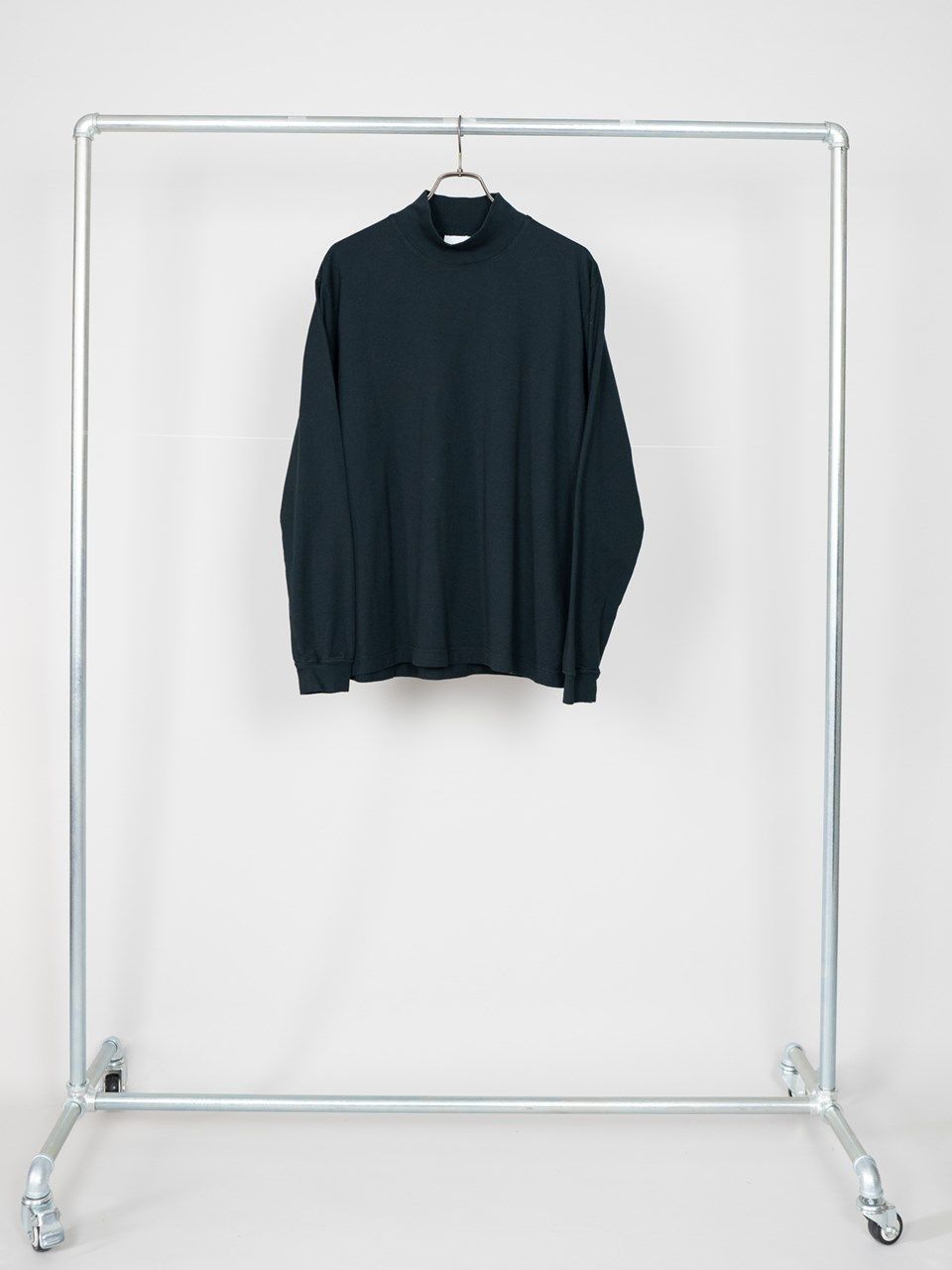 COMBED YARN HI NECK CS  / ハイネックTシャツ / ブラック 【Iroquois.イロコイ】