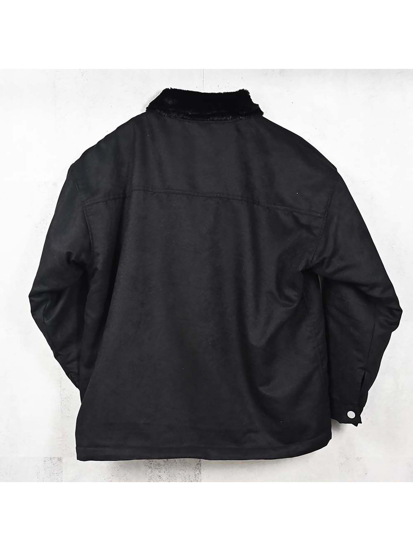 【予約品 】SUEDE FUR CAVER ALL / スウェードファーカバーオール / ブラック