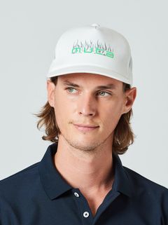 (予約品) muta  Fire Logo Mesh Cap / メッシュキャップ / ホワイト 【Acanthus×muta】