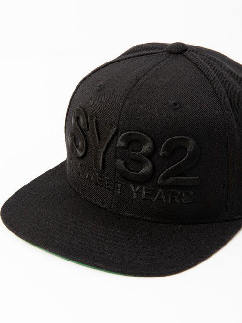 3D LOGO SNAPBACK CAP キャップ / BLACK 【SY32 by SWEET YEARS】