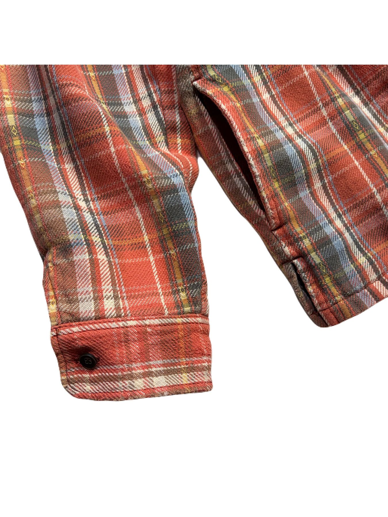 【予約品 3月9日(月) 18:00 締切】STUDS CHECK SH METAL / メタルクロスガン スタッズ チェックシャツ / レッド