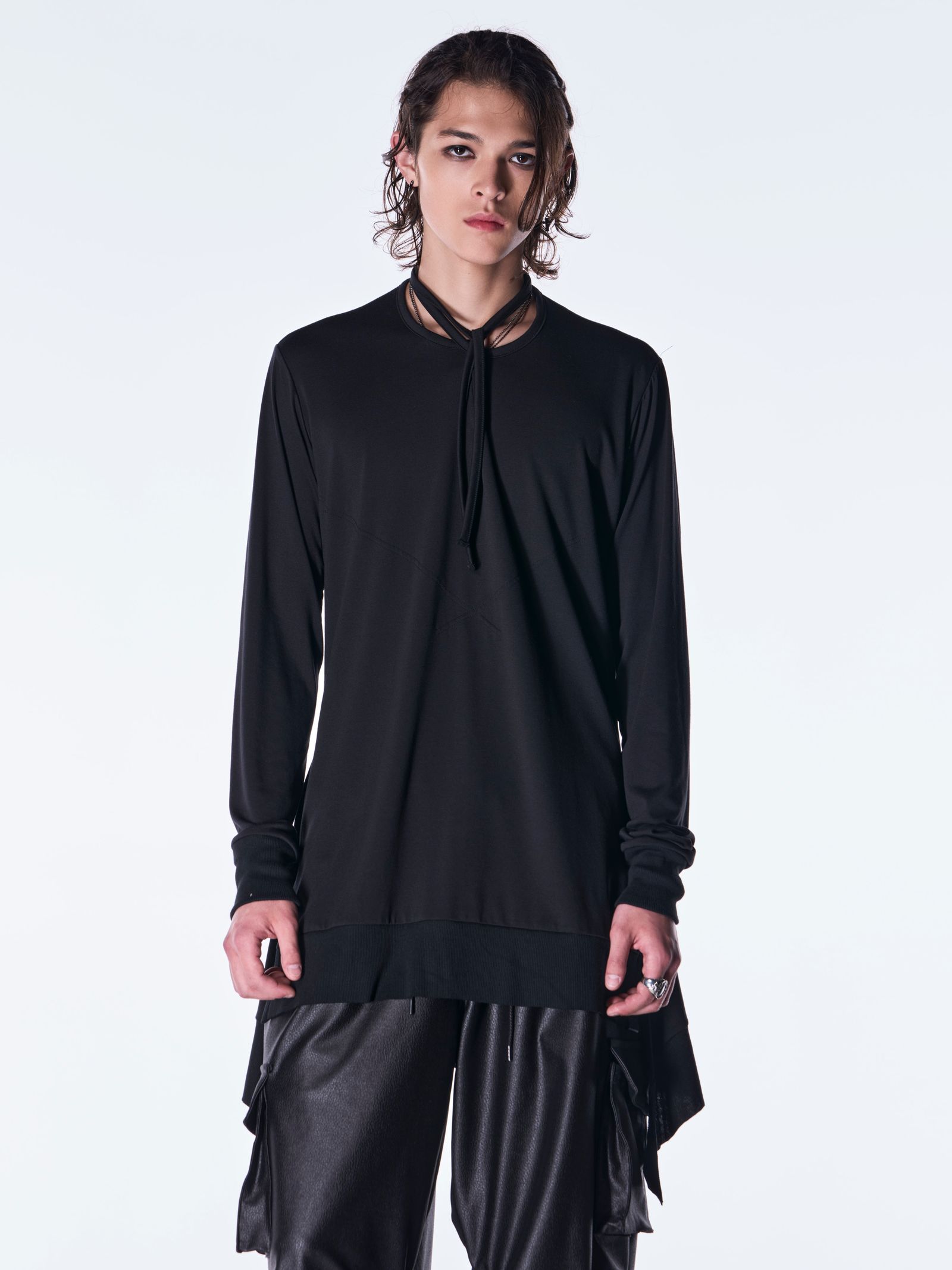 【予約品 6月29日(月) 締切】BEATENJIKU Piping Flare T-Shirt / パイイング フレア Tシャツ / ブラック