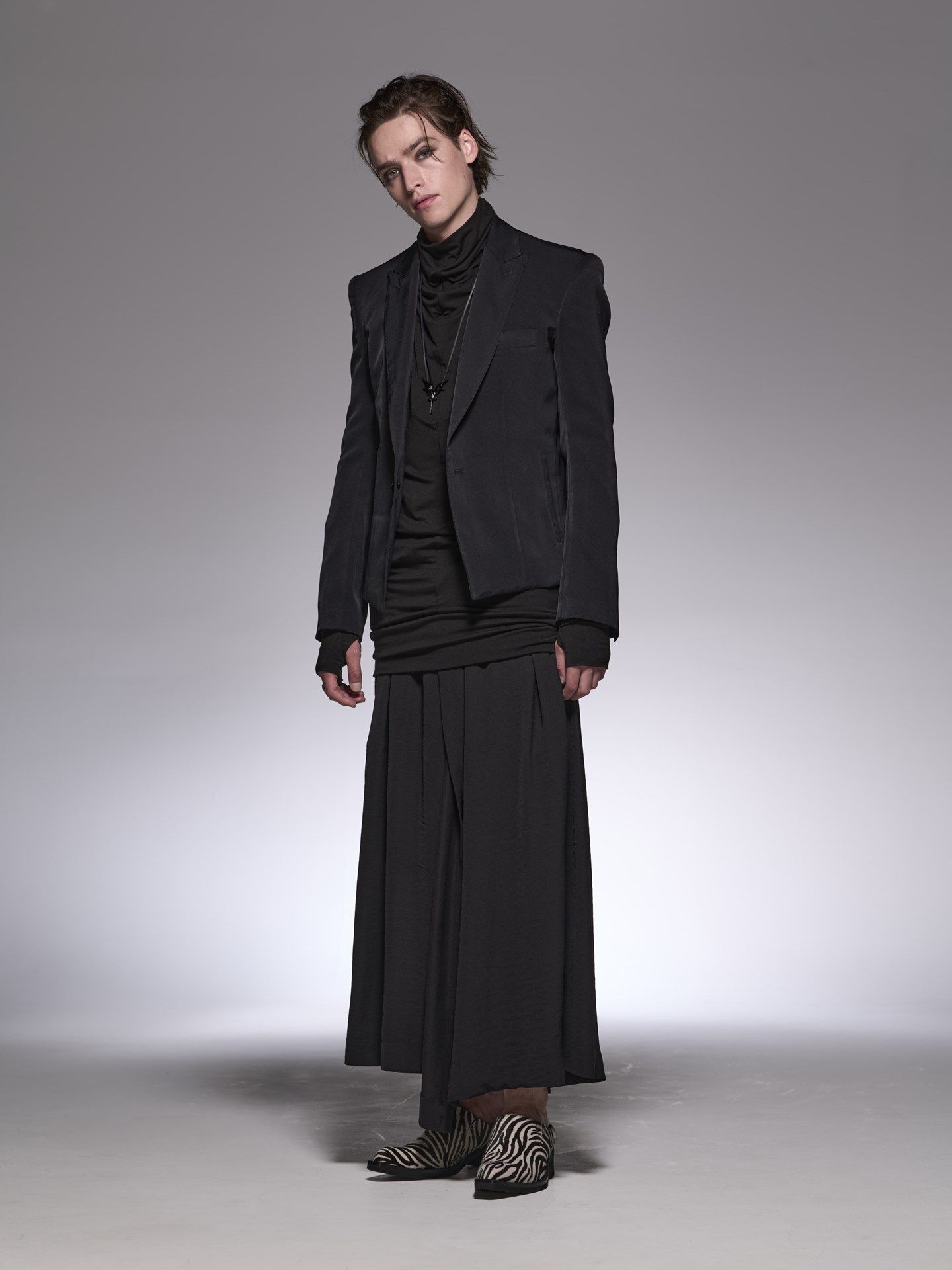 《予約品》 SkirtWideSlacks / スカートスラックスワイドパンツ / ブラック